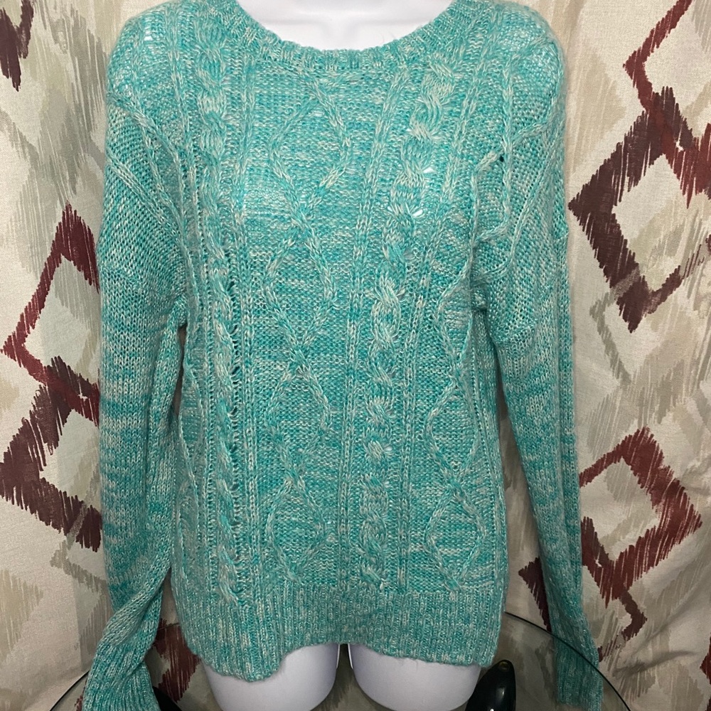 SO Brand Knitted Green/blue Sweater